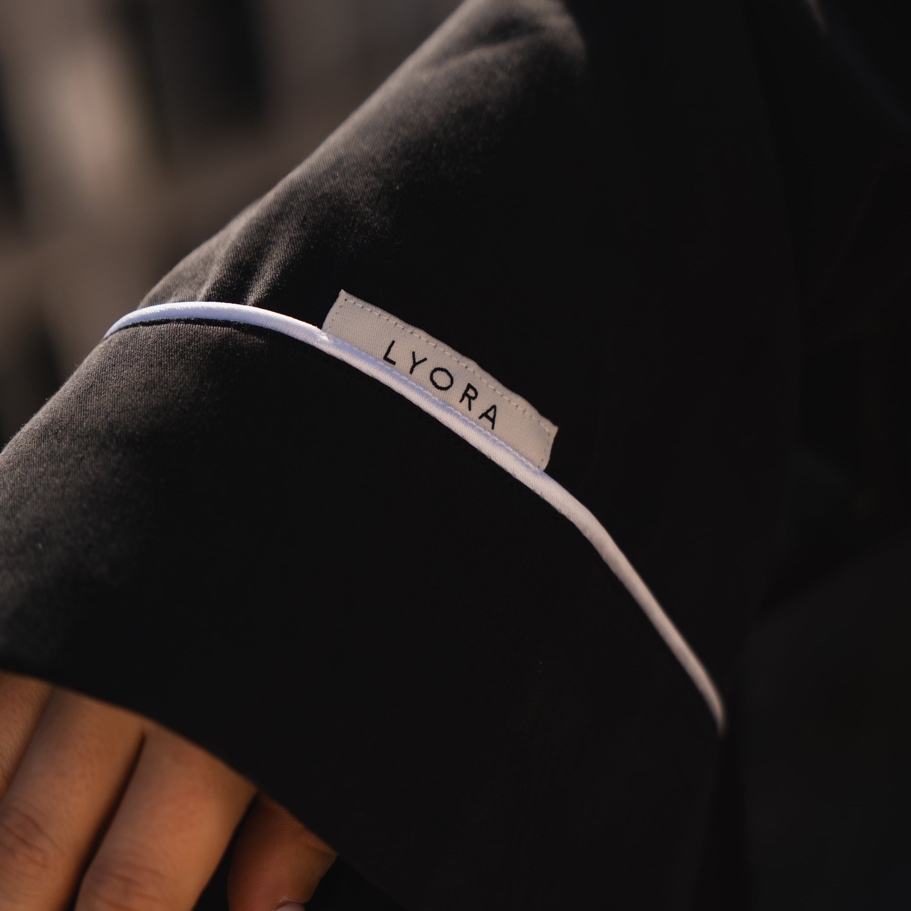 Pyjama-Set Damen Black