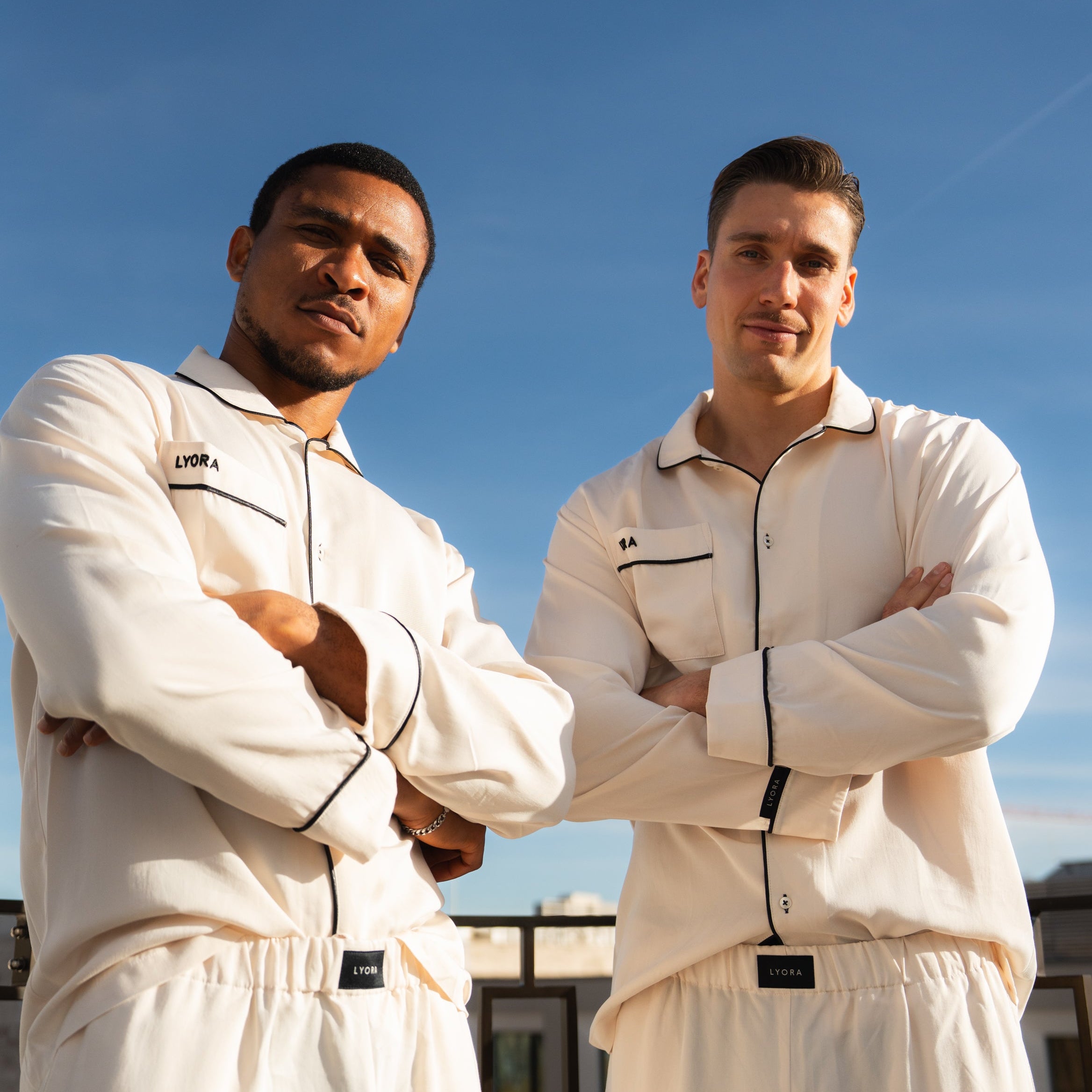 LYORA Pyjama Oberteil Herren