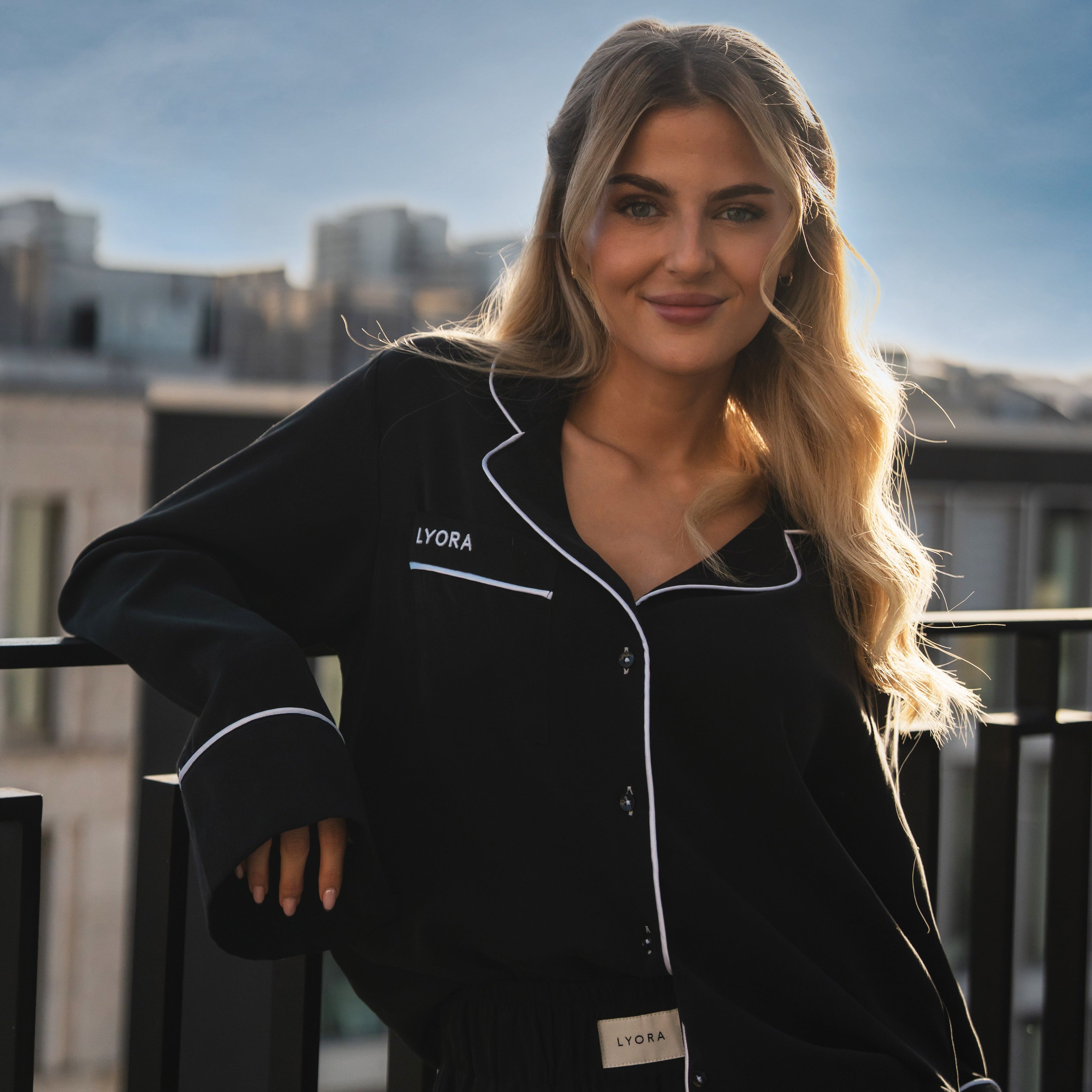 LYORA Pyjama Oberteil Damen