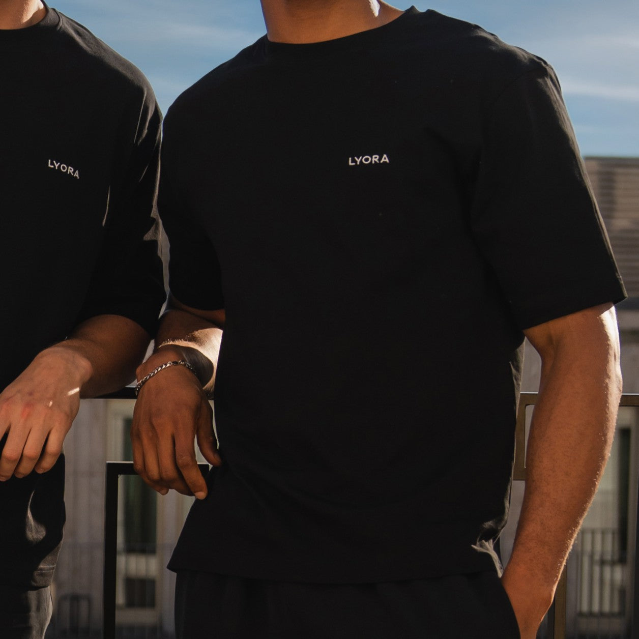 Pyjama-Set Herren Black Kurzarm